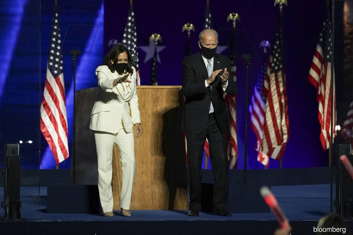 Joe Biden (right) and Kamala Harris (left)